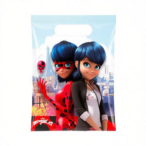 Sacs de fête Miraculous Ladybug en plastique, 6 pièces, emballage cadeau, célébration, 2 sacs - Product Image 2
