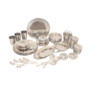 Bol et plateau de service en acier inoxydable plaqué or de haute qualité, design simple et standard, les plus vendus, fabriqués en Inde - Product Image 4