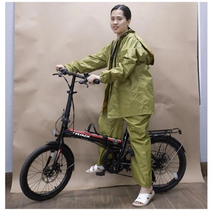 Chaqueta y pantalones impermeables para una sola persona 190T Universal Género PVC Nylon Ropa impermeable sostenible para motocicleta/Electrombile - Product Image 2