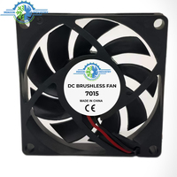 Ventilador de flujo Axial de alta velocidad, 70x70x15mm, CC, adecuado para máquinas de copia de sistema Solar y productos de herramientas de máquina, 7010