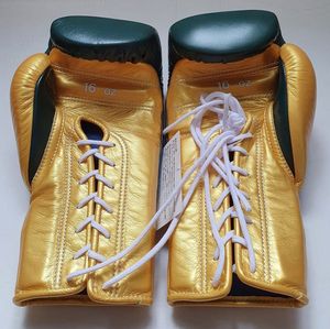 Gants de boxe de qualité supérieure en cuir véritable, à lacets, avec logo personnalisé, vente en gros, prix raisonnable, unisexe, pour adultes - Product Image 2