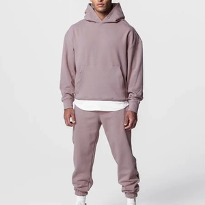 Pantalon de survêtement à capuche baggy à jambe large délavé vintage personnalisé ensemble pantalon de survêtement évasé empilé survêtement survêtement pour hommes pour l'hiver - Product Image 6