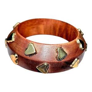 กำไลข้อมือแฟชั่นไม้ชีสมาอินเดียคุณภาพพรีเมียมสำหรับผู้หญิงและเด็กผู้หญิง ทนทานขึ้นด้วยการเคลือบป้องกันพิเศษ งานฝีมือจากไม้ไผ่ - Product Image 1