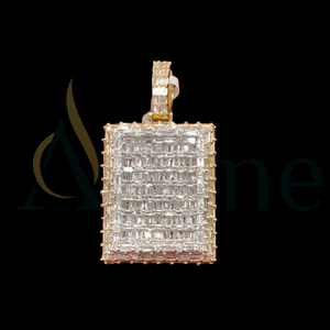 Moissanite diamante lavadora colgante 925 plata esterlina Hip Hop Bling único helado joyería regalo - Product Image 1