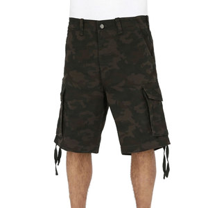 Shorts d'été personnalisés pour hommes en toile respirante, service OEM, 100 % coton, motif uni, taille élastique, décontracté - Product Image 1