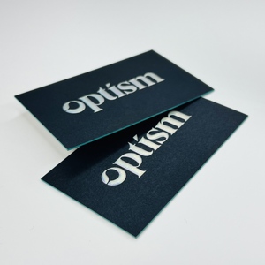 Chất Lượng Cao Biểu Tượng Tùy Chỉnh Dập Nổi Holographic Lá Cạnh In Ấn Pantone Màu Sắc Tráng Giấy Kinh Doanh Thẻ - Product Image 2