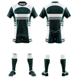 Uniformes de rugby pour femmes personnalisables, de bonne qualité, en promotion, à bas prix, respirants, à séchage rapide, antibactériens, 100% polyester - Product Image 1