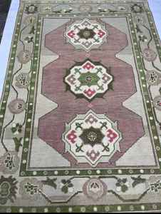 พรมเช็ดเท้าหน้าสีฟ้า9x12แบบผูกปมทันสมัยลวดลายนามธรรมสีสันสดใสสไตล์ตุรกีปรับแต่งได้ - Product Image 3