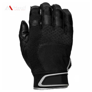 Guantes de bateo juvenil de cuero PU Azul Real Servicio OEM equipo de béisbol personalizable para la venta - Product Image 2