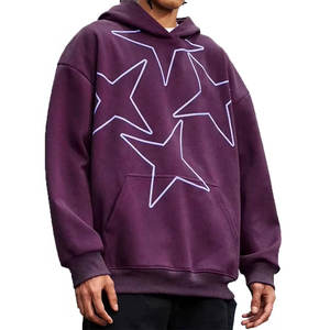 Sudaderas con capucha de peso pesado, ropa de calle de gran tamaño, jersey de talla grande para hombre, venta al por mayor, sudaderas térmicas con estampado de hojaldre, sudaderas con capucha para hombre - Product Image 6