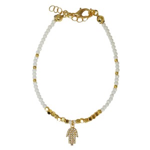 Bracelet en cristal de mode avec œil maléfique, accessoires élégants en cristal - Product Image 1