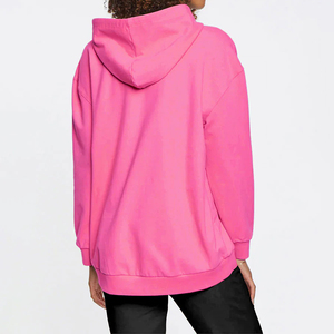 Sudadera con Capucha Premium de Alta Calidad para Mujer, Invierno 2024, Color Sólido, Manga Larga, 100% Algodón, Forro Polar en la Parte Delantera, para Exteriores - Product Image 3