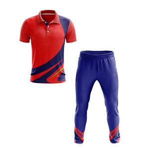 Uniformes de cricket personnalisés professionnels pour hommes et garçons avec noms de logo d'équipe imprimés sur un pantalon en jersey de haute qualité AHRAN Industries - Product Image 1