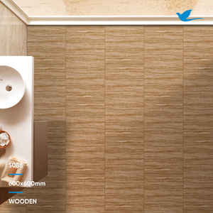 Azulejos de cerámica estándar internacional de la mejor calidad Diseño exterior láser Azulejos de porcelana para pisos de madera 600x600mm 600x1200mm Tamaños - Product Image 5