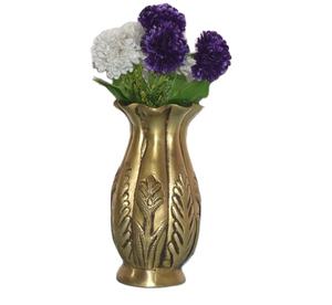 Florero de mesa de latón en stock listo, centro de mesa antideslizante para comedor o centro de casa de lujo, vajilla, florero único - Product Image 1