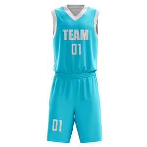 BSCI ชุดเสื้อบาสเก็ตบอลผ้าโพลีเอสเตอร์แห้งเร็วใส่สบายพร้อมโลโก้ตามสั่ง - Product Image 3