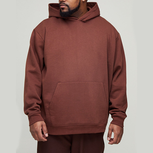 Sudadera con capucha de algodón 100%, diseño de logotipo personalizado, sudadera básica de invierno de peso pesado para hombres, sudaderas con capucha de gran tamaño para hombres - Product Image 1