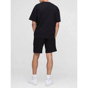 ชุดกีฬากางเกงขาสั้น2ชิ้นของผู้ชายชุดเสื้อยืดและกางเกงขาสั้นผ้าคอตตอน100% ออกแบบโลโก้ฤดูร้อน - Product Image 2