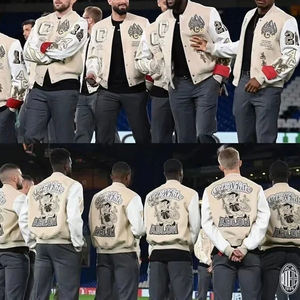 เสื้อแจ็คเก็ตวาร์ซิตี้แบบพรีเมียมรุ่นใหม่ปี 2026 ผลิตตามสั่ง แขนเสื้อหนังคุณภาพสูงและงานปัก เสื้อโค้ทเบสบอลแบบ Letterman สำหรับผู้ชายสไตล์วิทยาลัย - Product Image 2