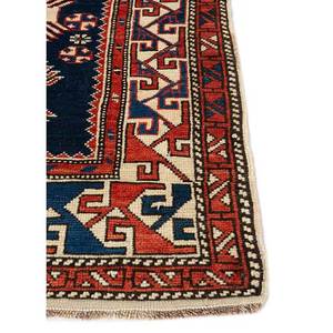 Kiaan Blue Hand Knotted Wool <b>Rugs</b> Paem-301 Geometric Abstract <b>Boho</b> Design Rectangle Hallway Home <b>Rug</b> Room <b>Rug</b> Jaipur <b>Rugs</b> US - Product Image 4