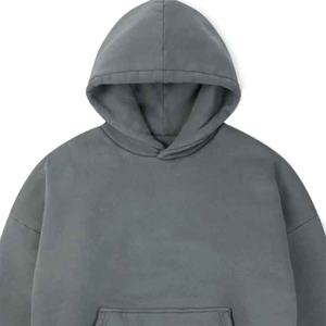 Sweat-shirt à capuche en coton classique et élégant pour homme, confortable pour tous les jours, coupe ample, logo personnalisable pour l'hiver 2026 - Product Image 2