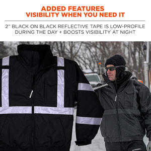 Chaqueta DE SEGURIDAD bordada personalizada con impresión de logotipo reflectante de alta visibilidad ropa de trabajo al aire libre OEM ODM proveedor de fábrica - Product Image 4