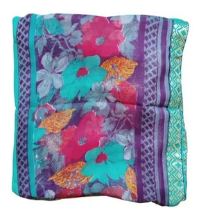 Pañuelo de algodón, bufanda estampada colorida, diseño personalizado, cuadrado, precio más bajo, el mejor pañuelo de seda de poliéster, hecho a mano, otras bufandas - Product Image 3