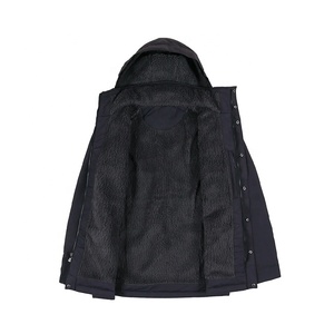 Top Quality Custom Made Polyester Parka <b>Jacket</b> for <b>Men</b> Winter Wear Comfortable Stylish Hooded Outerwear with Multiple Pockets - Product Image 2