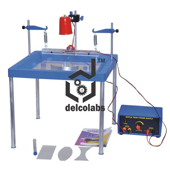 Perlengkapan laboratorium fisika DELCOLABS Ripple Tank Apparatus untuk gelombang eksperimen oleh siswa dalam fisika untuk dijual