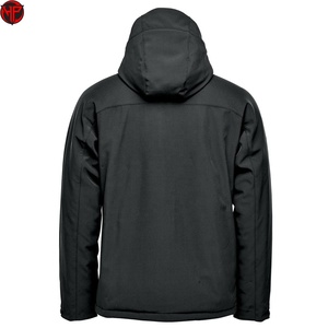 Veste d'entraînement pour homme personnalisée, softshell d'hiver, haute qualité, coupe-vent imperméable avec capuche, style motard pour la saison d'automne - Product Image 6
