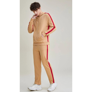Ensemble de survêtement coupe-vent streetwear hiver 100 % coton personnalisé OEM pour homme – Vente en gros de sweats à capuche et de joggings sportifs épais - Product Image 1