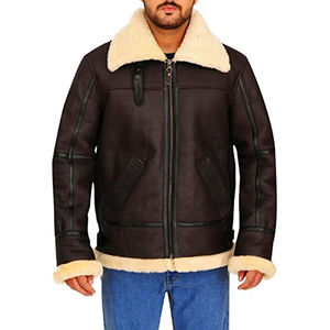 Chaquetas de cuero de motorista más nuevas reversibles de calidad superior lavables a máquina de calidad portátil de color marrón - Product Image 1