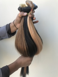 Extensión de cabello humano Remy, sin procesar, 100%, sedoso, todos los colores - Product Image 6