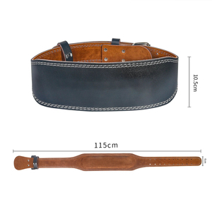 Custom Logo Cowhide Breathable Unisex Gym Fitness <b>Training</b> Lifting <b>Belt</b> Bodybuilding Workout Power <b>Weight</b> Professional - Product Image 3