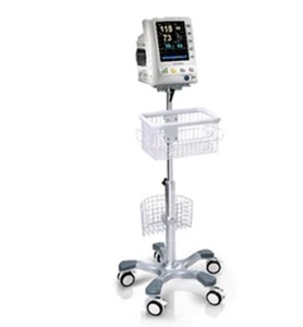 Chariot mobile pour équipement médical, support de moniteur patient pour USI hospitalière |   Étagère roulante pour équipement de surveillance au chevet du lit - Product Image 5