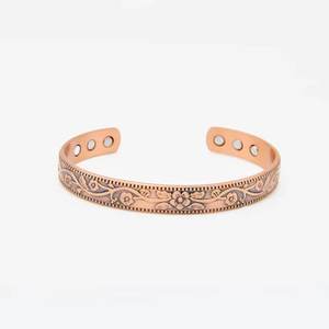Handmade Solid Copper Cuff <b>Bracelet</b> with Awesome Design <b>Magnetic</b> Health Ware for Arthritis Fashionable <b>Bracelet</b> - Product Image 3