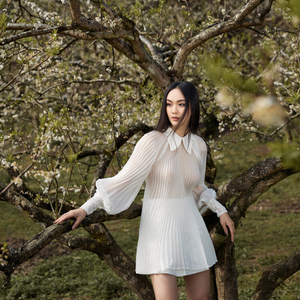 Alida Jupe plissée Bon Prix Durable Pour Bureau Dame Luxe Design Mode Marque Emballage Personnalisé Vietnam Fabricant - Product Image 2