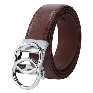 เข็มขัดหนังแท้สำหรับผู้ชาย โลโก้สั่งทำ งานฝีมือทนทาน ดีไซน์คลาสสิก คุณภาพพรีเมียม เหมาะสำหรับธุรกิจและลำลอง หัวเข็มขัดเหล็ก กันน้ำ - Product Image 3