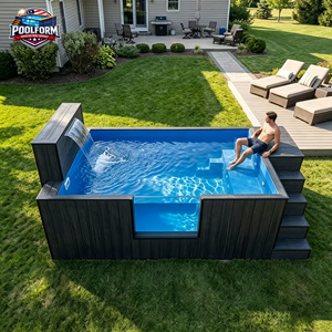 Panoramic Acrylic Window Above Ground <b>Pool</b> for Luxury Modern Backyard Design Installation-ready <b>pool</b> - Product Image 6