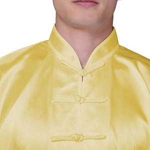 ชุดไทเก๊กแบบดั้งเดิมสำหรับทุกเพศ สีเหลือง เหมาะสำหรับการฝึกและแสดงศิลปะการต่อสู้ - Product Image 2