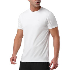 T-shirts à manches courtes en coton 100% uni respirants à col rond avec logo frontal pour streetwear, téléchargés par Dress Sports - Product Image 2
