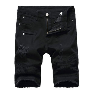 Shorts Vaqueros de Algodón Personalizados para Hombre, Diseño Vintage con Bordado Ecológico, MOQ Bajo, Última Moda Urbana de Verano - Product Image 1