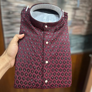 Tenue Kurta indienne classique pour hommes fête et mariage fonction porter culture indienne et mariage vêtements de fête luxe brodé Kurta - Product Image 1