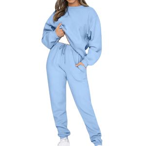 Chándal de dos piezas para mujer, fabricante de ropa, chándales para mujer, conjuntos de Jogger de lana de algodón, chándal para mujer 2026 - Product Image 5