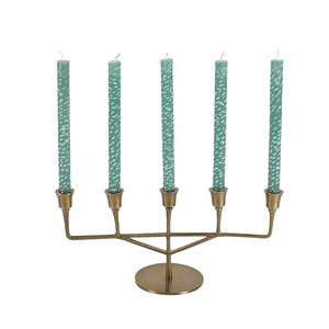 Nouveau design bougeoirs en fer plaqué or fantaisie décoration de la maison de haute finition pour mariage et noël matériau métallique - Product Image 2