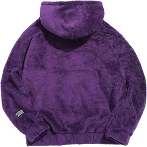 Sudadera con Capucha de Alta Calidad para Invierno, Forrada de Sherpa, Color Sólido, Felpa Suave - Product Image 2