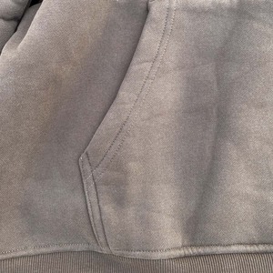 Sudadera con Capucha de Alta Calidad para Hombre, Color Gris Oscuro/Marrón Sólido, Talla Grande, Estilo Retro Urbano, Ajuste Holgado, Top 2025 - Product Image 2