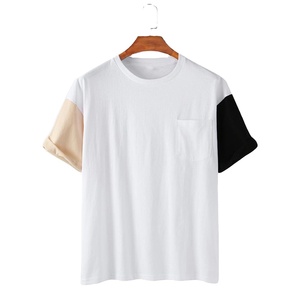 T-shirt décontracté pour homme avec logo personnalisé, 220 grammes, 100% coton, coupe classique, impression sérigraphique, col rond, respirant et confortable - Product Image 3