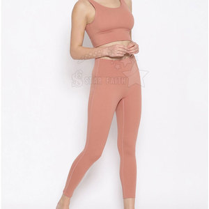 ชุดโยคะสำหรับผู้หญิงกางเกงเลกกิ้งแห้งเร็วน้ำหนักเบาพร้อมสปอร์ตบราสำหรับออกกำลังกายออกกำลังกายและพิลาทิส - Product Image 4