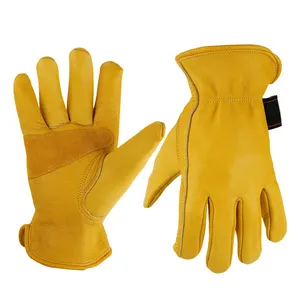 Gelbe Farbe Hohe Qualität Guter Verkauf Bester weicher Stoff OEM Service Unisex Wear Arbeits handschuhe VON STADEOS SIALKOT CO.